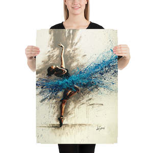 Fine Art Paper Prints Vertical: Fine Art Paper Print - Rhythm of Sapphire