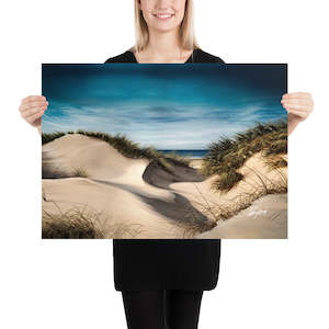 Fine Art Paper Print - Sanddune Shadows