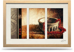Canvas Prints Nz: Kava Ulafala - 24"x36" Framed Canvas Triptych