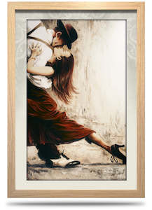 24x36 Framed Canvas Prints Vertical: Night Spice - 24"x36" Framed Canvas Print