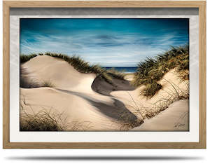 Sanddune Shadows - A2 Framed Canvas Print