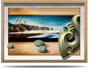 A2 Framed Canvas Prints Horizontal: Rugged Coast - A2 Framed Canvas Print