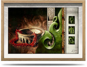 Rivers to Cross - A2 Framed Canvas Print