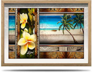 Pacific Beat - A2 Framed Canvas Print