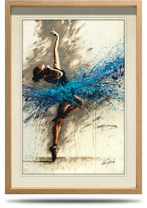 Rhythm of Sapphire - A2 Framed Canvas Print