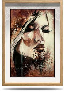 A2 Framed Canvas Vertical: Irirangi - A2 Framed Canvas Print