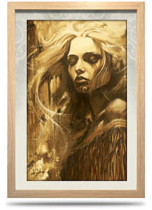 Earth Angel - 24"x36" Framed Canvas Print