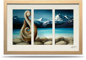 Secluded Silence - 24"x36" Framed Canvas Triptych