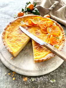 Baking: Mandarin and Vanilla Custard Tart