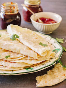 Vegetarian: Soft Roti Wraps