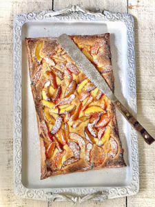 Desserts Sweets: Orange, Almond and Summer Fruit Tart
