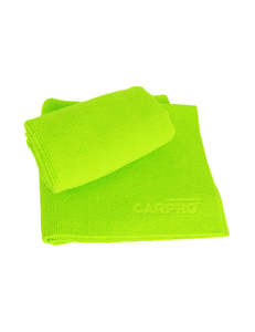 CarPro - 2 Face - Yellow - No Lint 320gsm Microfiber Towel - 40 x 40cm