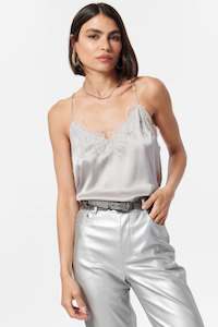 Racer Charmeuse Cami Quill