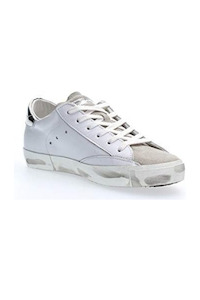 Philippe Model: Prsx Low Basic Blanc Argent