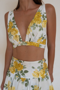 Cabo Crop Yellow Liberty Floral