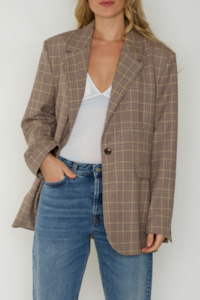 Haven Blazer 13103 Peppercorn Check