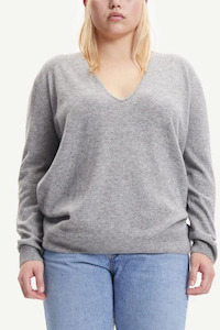 Samsoe Samsoe: Boston V-Neck 6304 Grey Melange