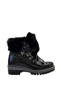 Karin Croco Boot Black