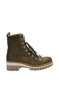Boots: Brenda Pony Boot Olive