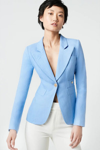 Smythe: Linen Duchess Blazer Periwinkle