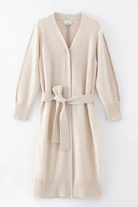 Aleger: N168W Cashmere Blend Long Cardigan Shell