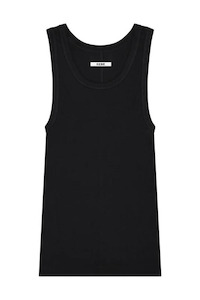 Tanks: Ribbed Tank Top Black