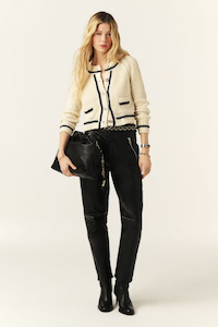 Ba Sh: Beatrice Knit Cardigan Ecru