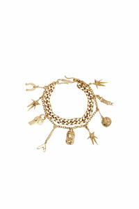 Jewellery: Team Spirit Charm Bracelet Gold