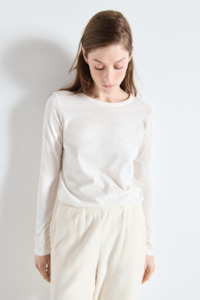 American Vintage: Gamipy Long Sleeve T-Shirt White