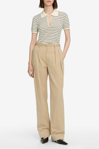 Frame: The Keyhole Polo Cream Multi