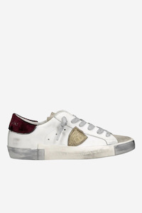 PRSX Low Woman Veau Velour Bordeaux