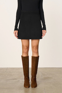 Vanessa Bruno: Juna Wool Blend Skirt Marine