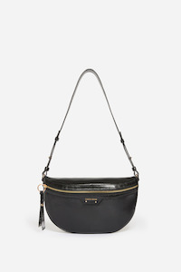 Leather Bum Bag Noir