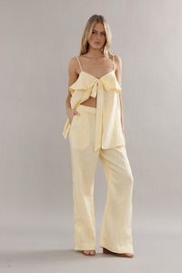 Jimmy Jogger Yellow Linen