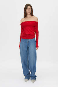 Marjorie Top Ruby Red