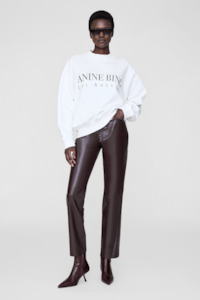 Anine Bing: Jaci Sweatshirt Los Angeles Ivory