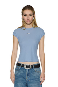 Tees: Staple SS Tee Ice Blue Sheer