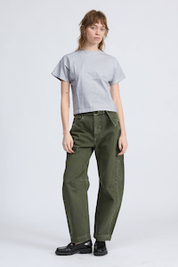 Kelly Boxy Jersey Tee Heather Grey