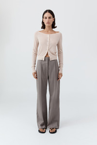 Merino Wool Ballet Cardigan Powder