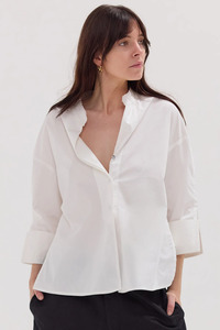 The Panelled Shirt White