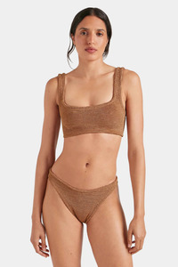 Xandra Bikini Metallic Cocoa