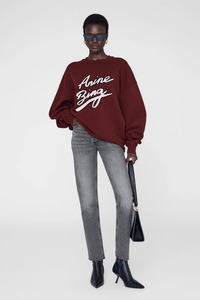 Miles Sweatshirt Chenille Signature Cabernet