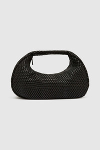 Lattice Weave Bon Bon Bag Black