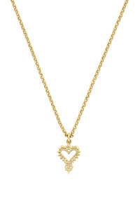 Jewellery: Mini Gypsy Heart Necklace 22k Gold Vermeil