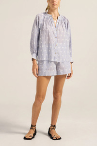 New: Salome Blouse Eyelet Stripe Voile