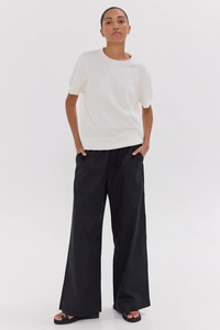 The Wide Leg Pant Black