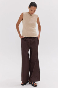 Bottoms: The Wide Leg Pant Brazil Nut
