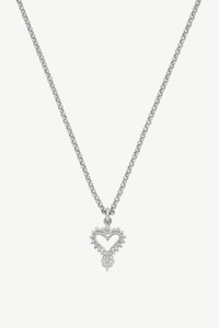 Mini Gypsy Heart Necklace Sterling Silver
