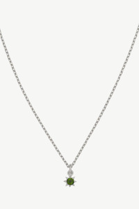 Jewellery: Stella Necklace Sterling Silver Chrome Diopside
