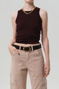 Tanks: Isabel Rib Tank Mahogany